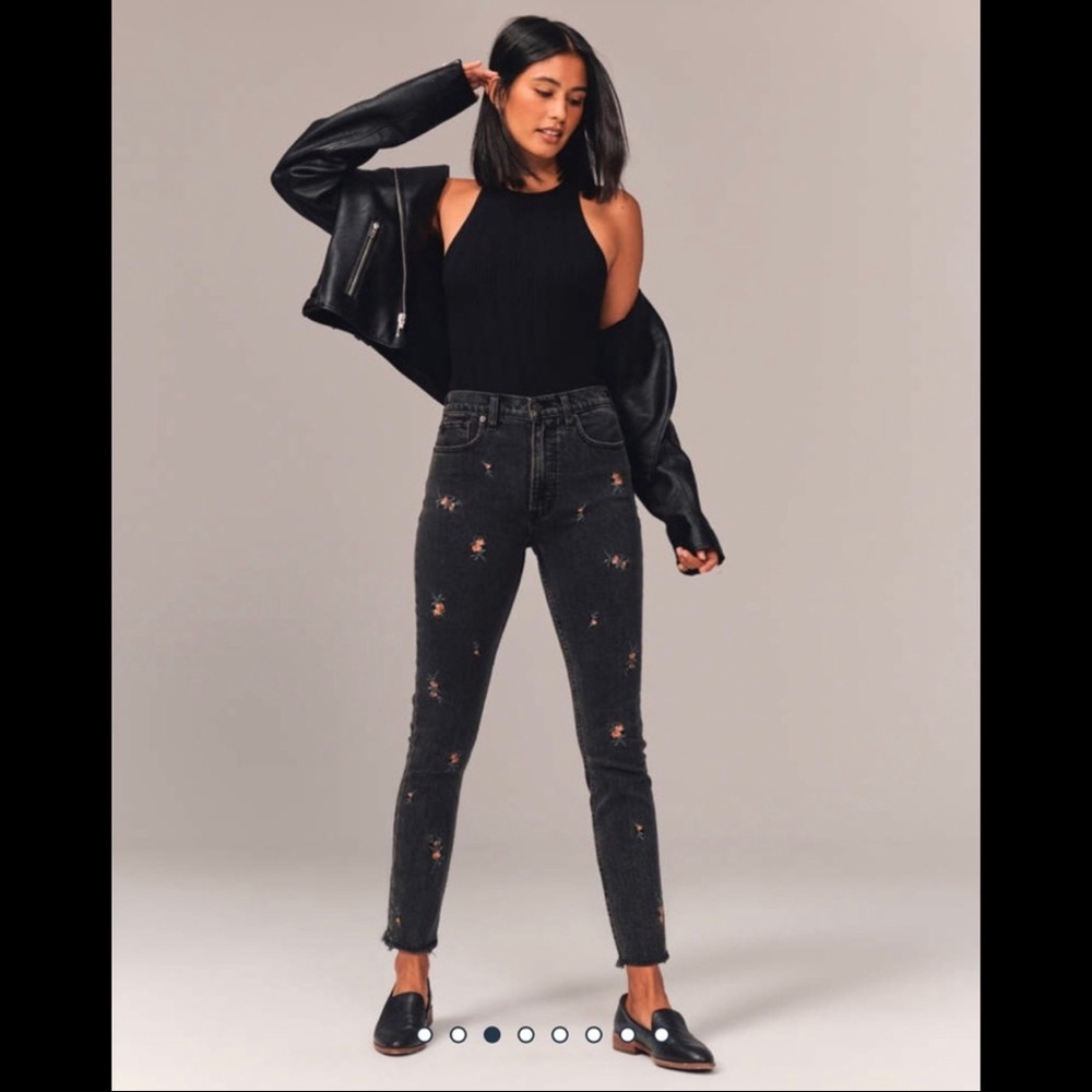 High Rise Skinny Black Abercrombie & Fitch Jeans